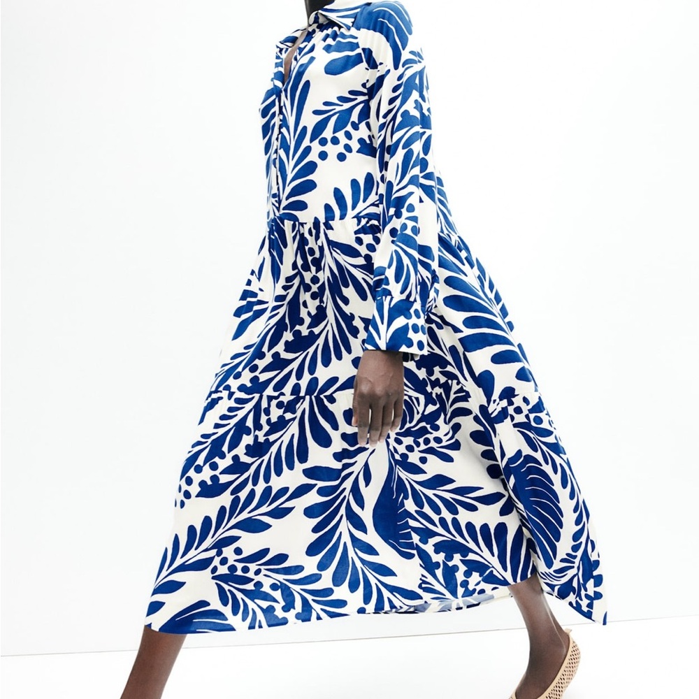 H&M VISCOSE SHIRT DRESS